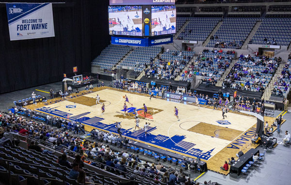 NCAA DIII Men's Basketball quarterfinals and semifinals held at Allen County War Memorial Coliseum.